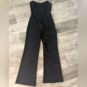 Off shoulder black jumpsuit